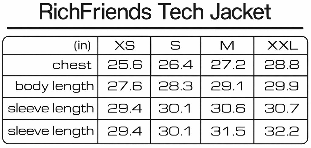 The “RichFriends Tech” Zip-Up (Black)