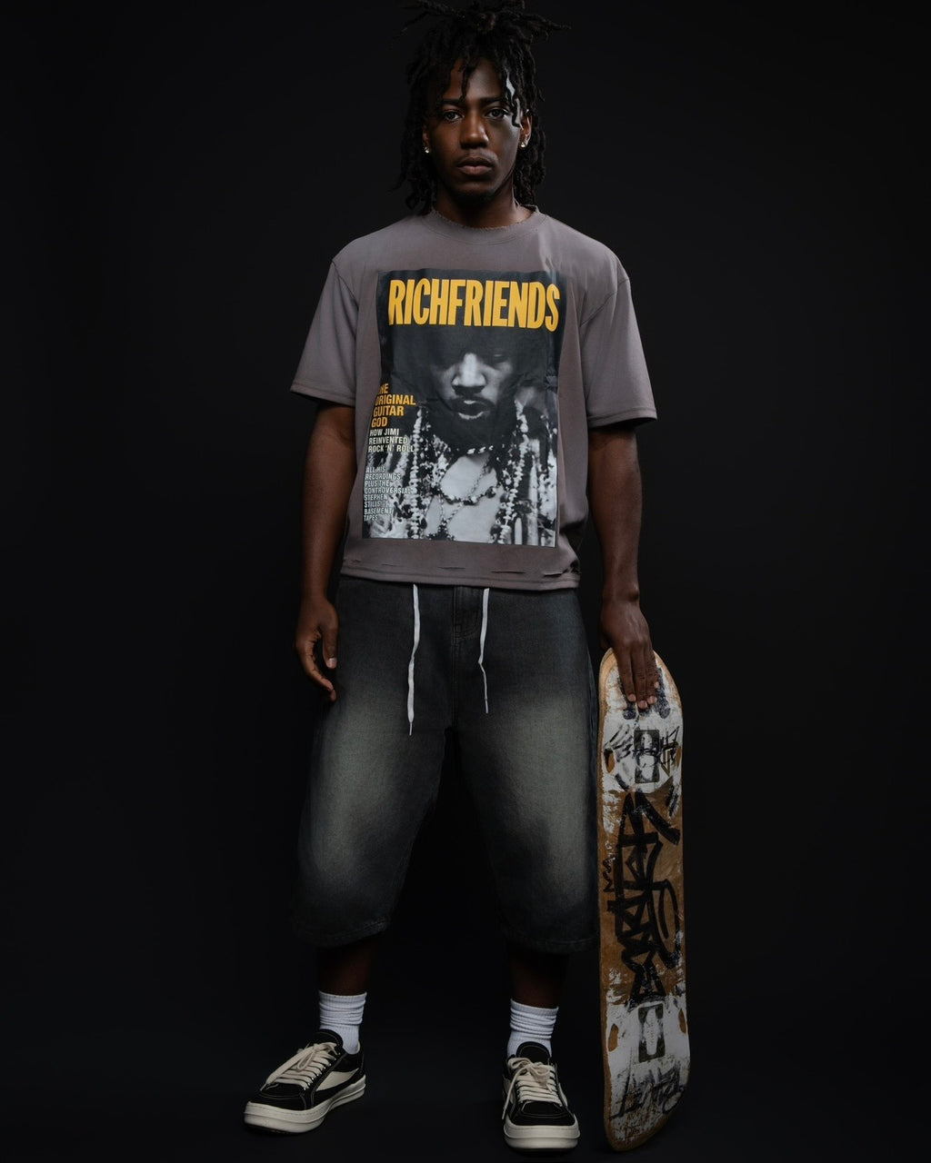 The “Old Skool” Jorts (Black)