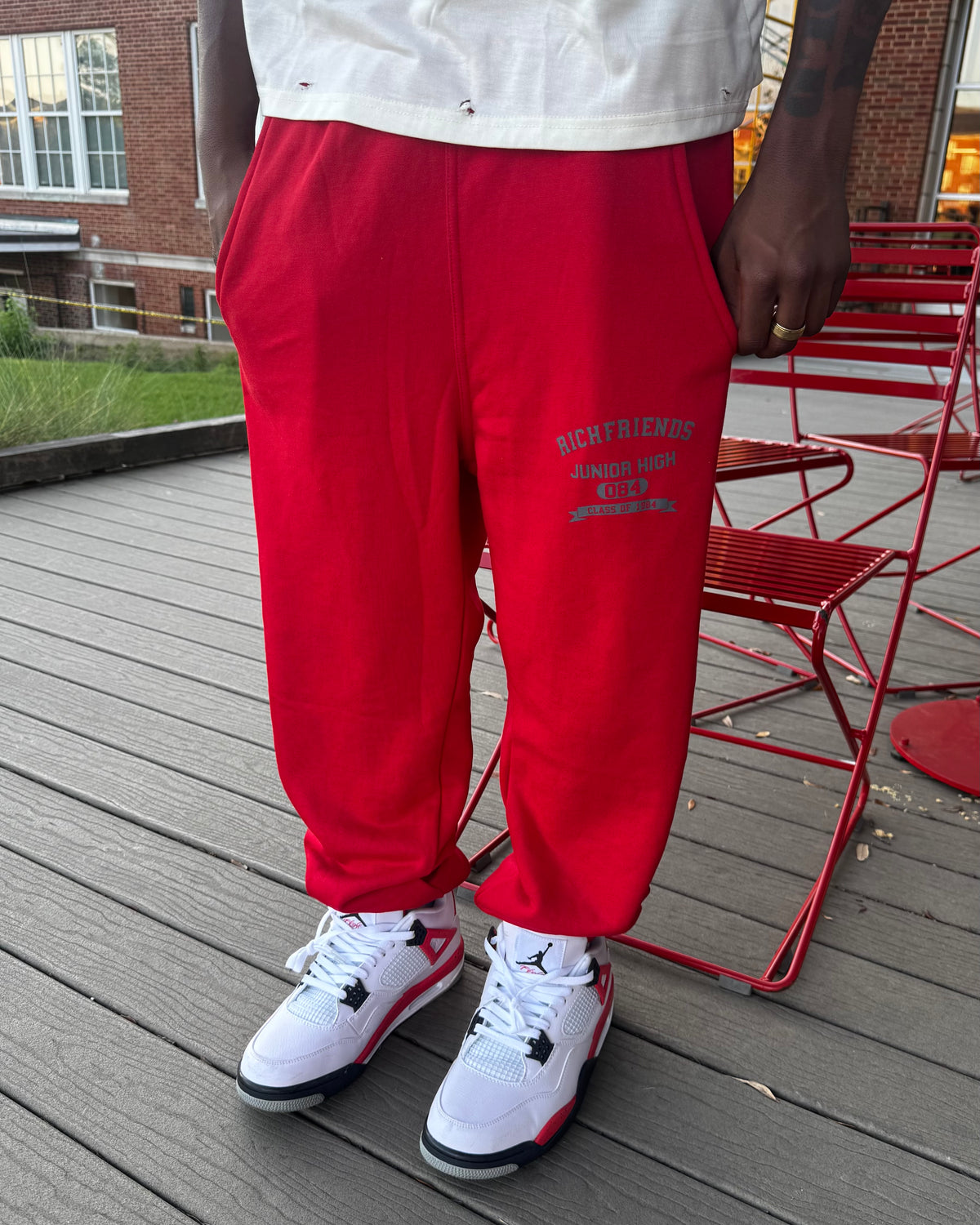 The “Junior High” Scrunched Sweatpants