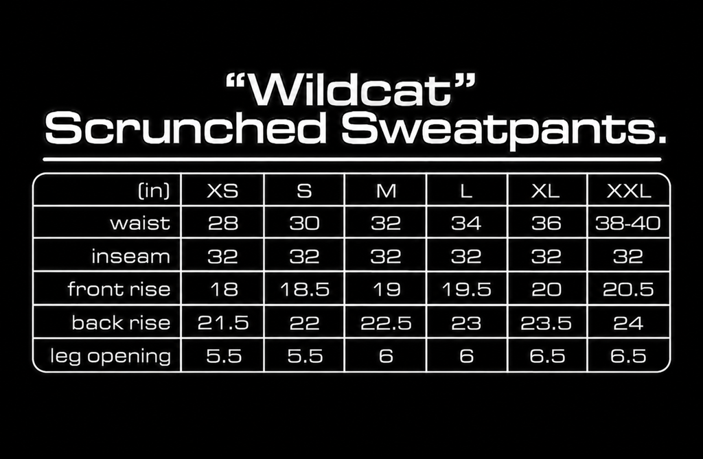 The “Wildcat” Scrunched Sweatpants