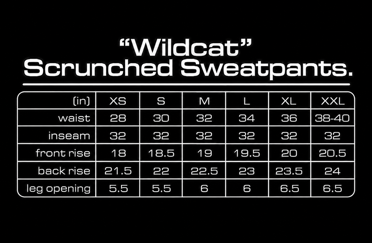 The “Wildcat” Scrunched Sweatpants