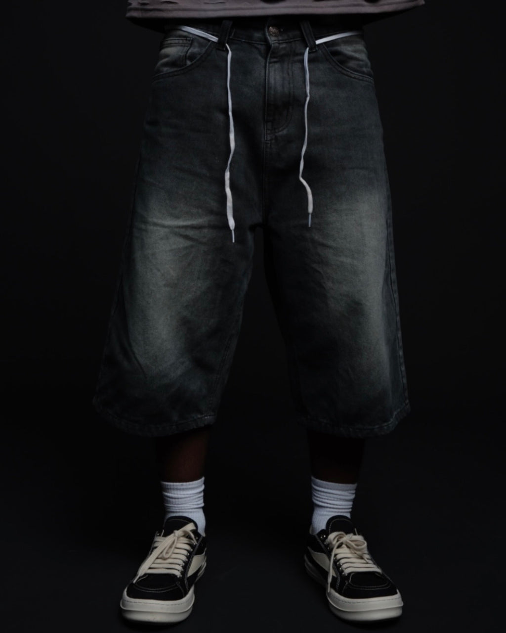 The “Old Skool” Jorts (Black)
