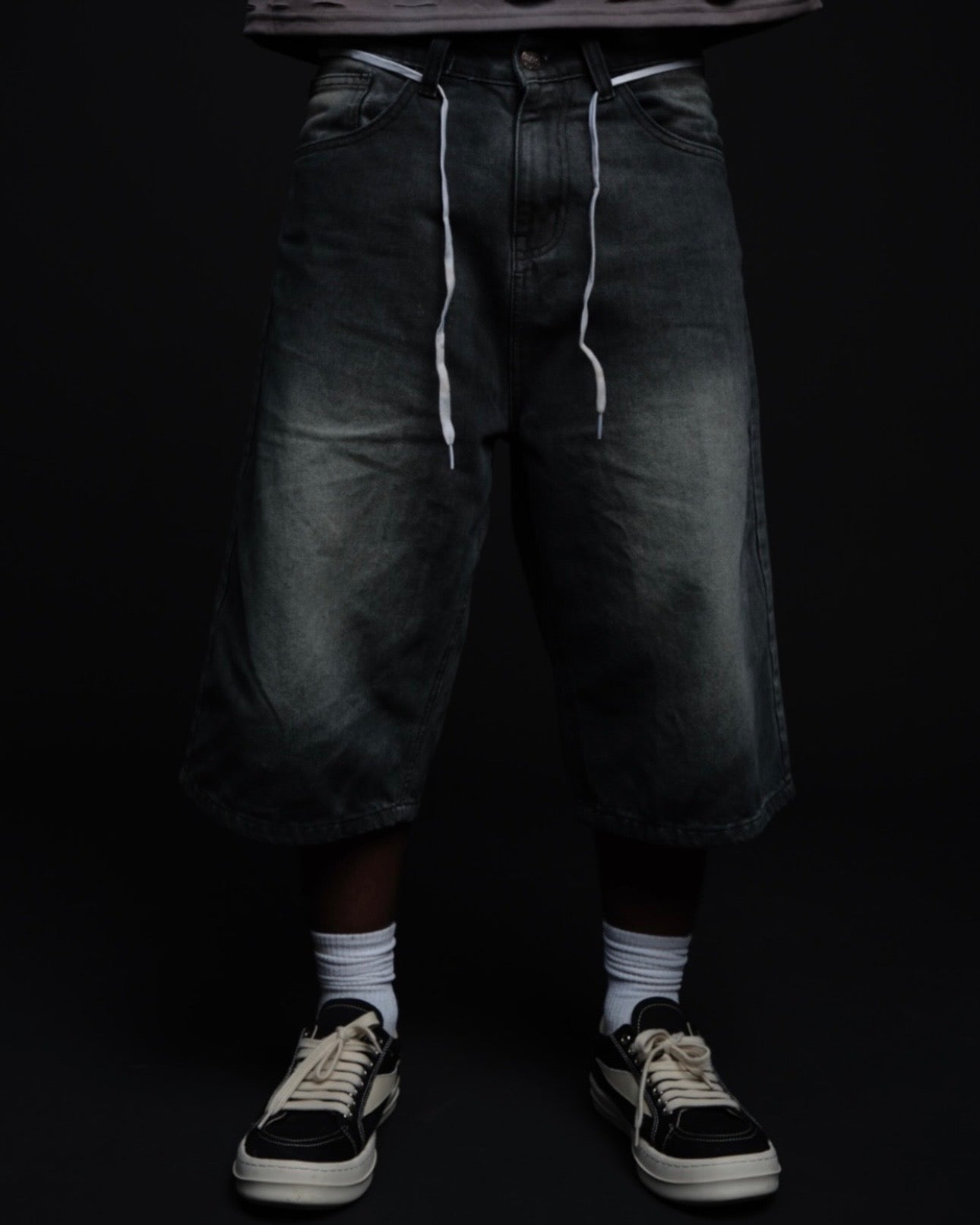 The “Old Skool” Jorts (Black)