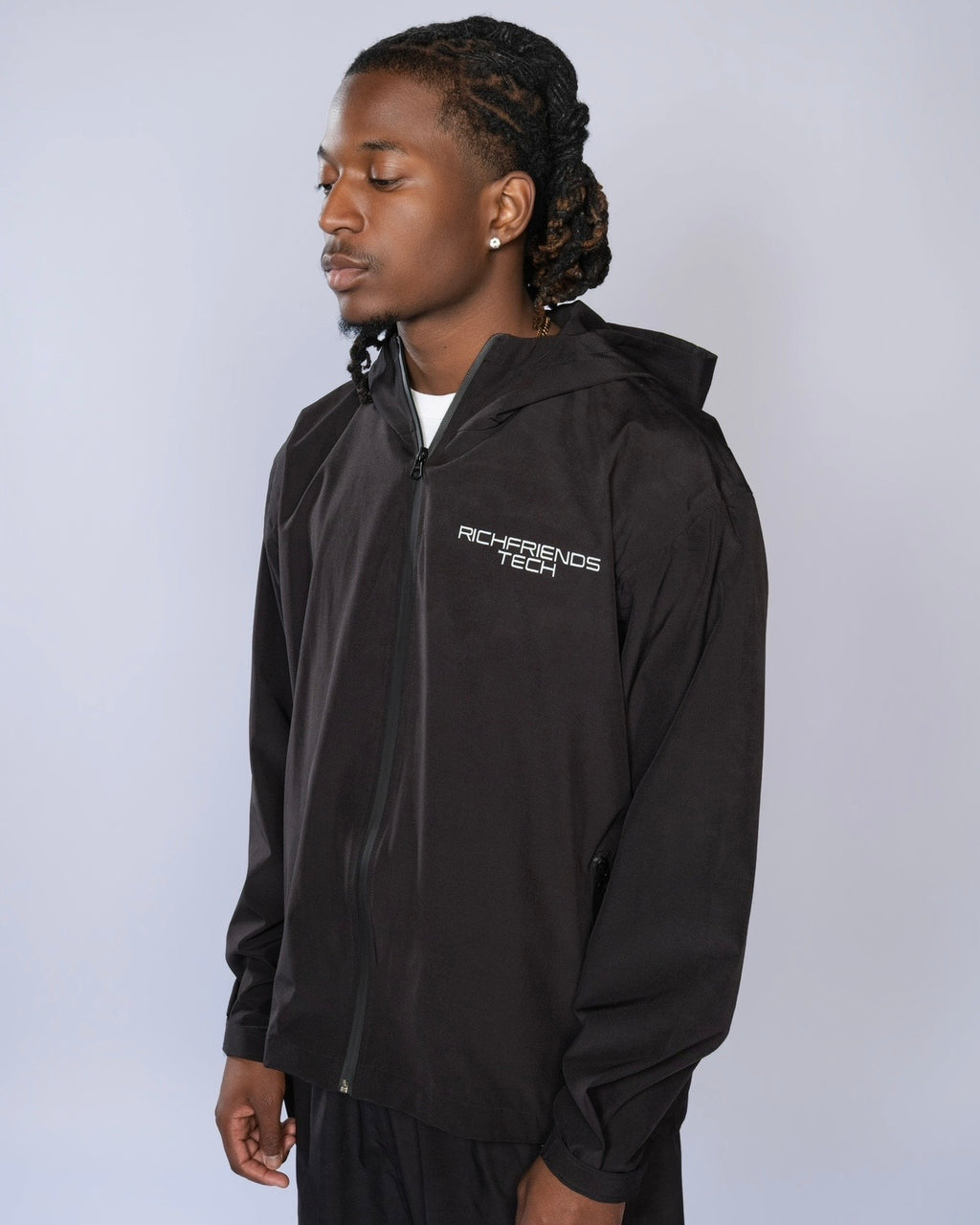 The “RichFriends Tech” Zip-Up (Black)