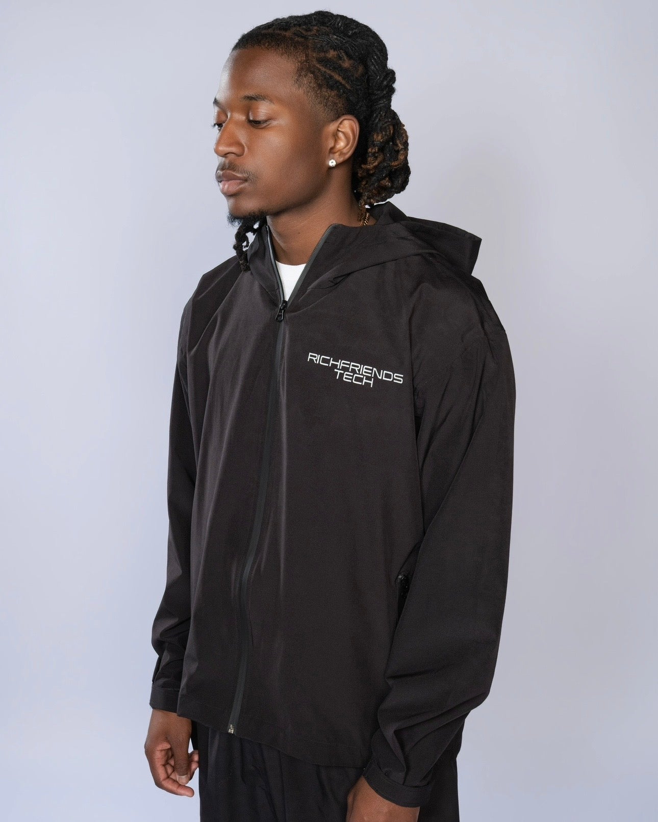 The “RichFriends Tech” Zip-Up (Black)