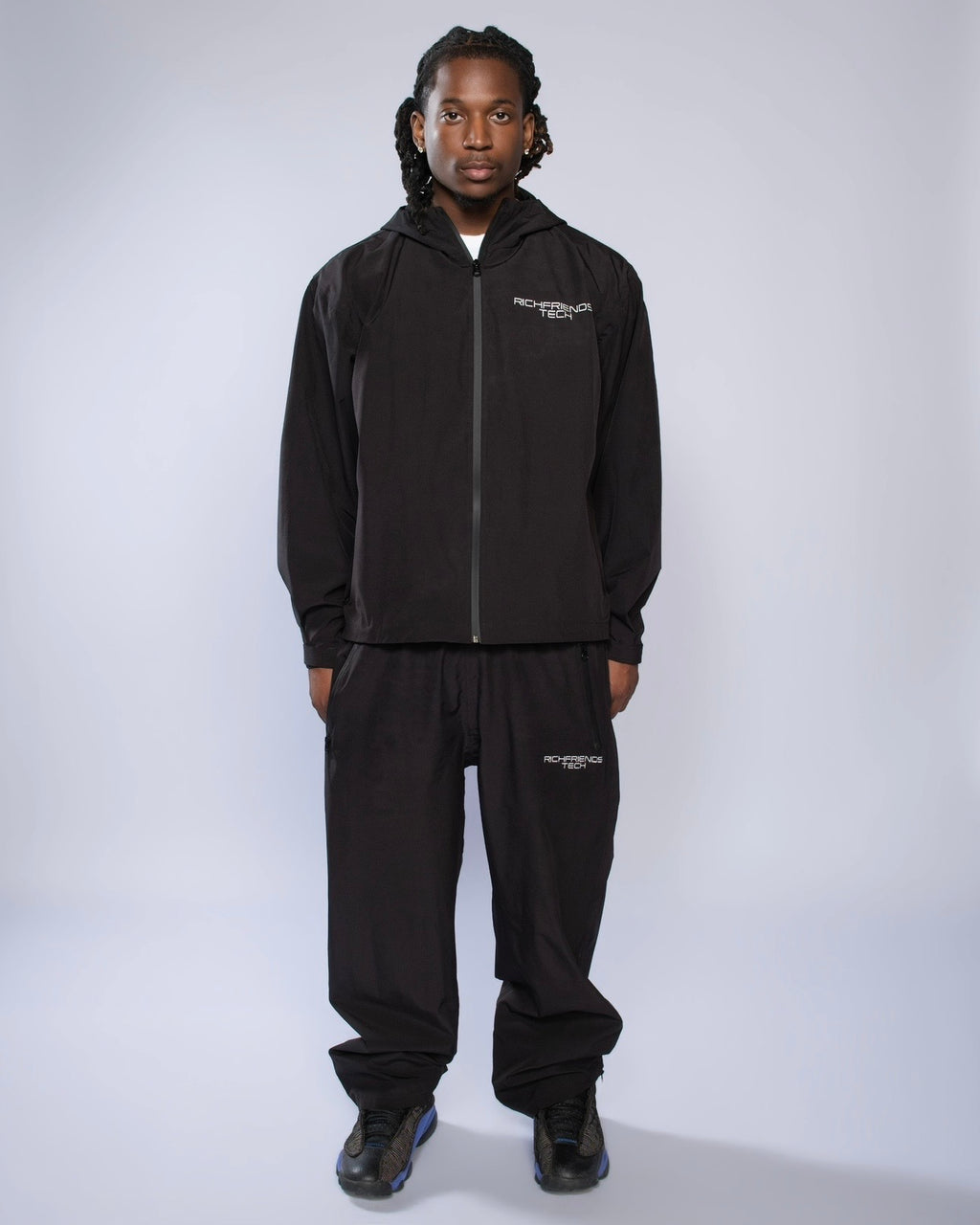 The “RichFriends Tech” Zip-Up (Black)
