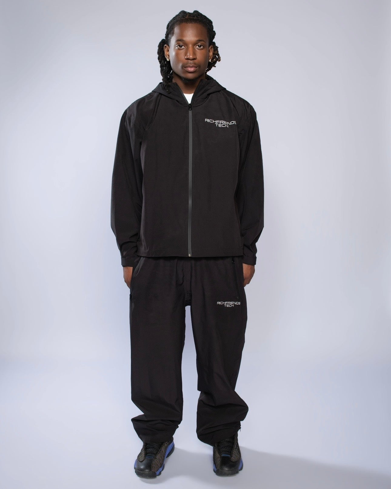 The “RichFriends Tech” Zip-Up (Black)