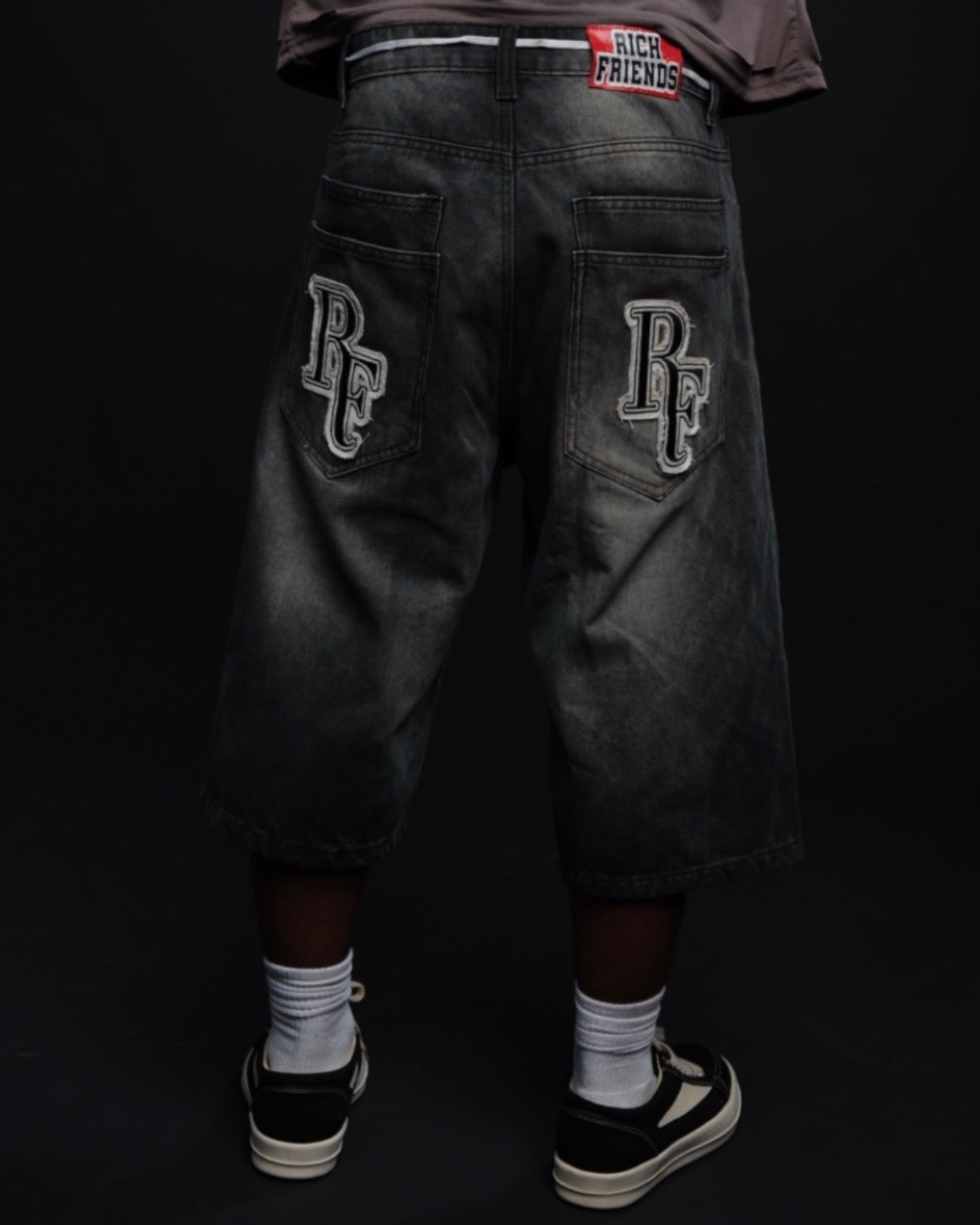 The “Old Skool” Jorts (Black)