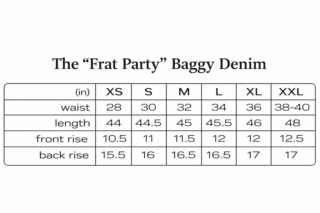 The “Frat Party” Baggy Denim